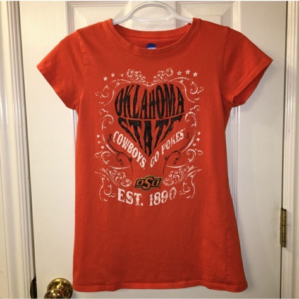 OSU Oklahoma State University Cowboys Go Pokes Ladies Top Sz M